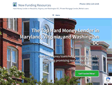 Tablet Screenshot of newfundingresources.com